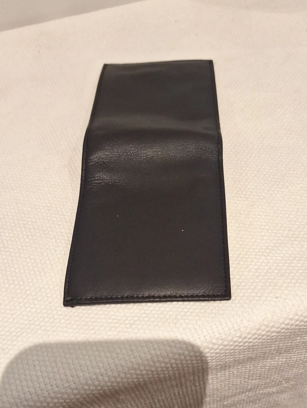 Men's Black Soft Nappa Leather Bi-Fold Wallet - Classic Card Holder